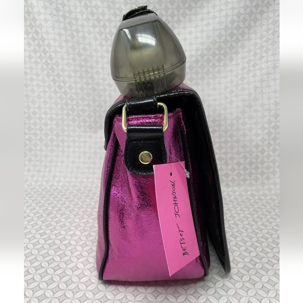 Betsey Johnson Kitsch Off The Hook Hotline Call Me Baby Phone Crossbody Bag Pink - Picture 7 of 15